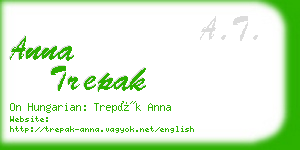 anna trepak business card